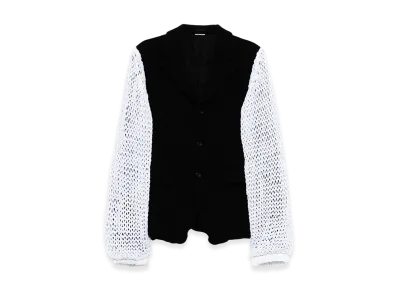 COMME des GARCONS HOMME PLUS Knit-Sleeve Jacket "Black"