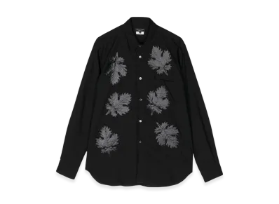 COMME des GARCONS HOMME PLUS Leaf-Detail Shirt "Black"