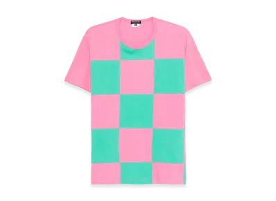 COMME des GARCONS HOMME PLUS Check Tee "Pink"