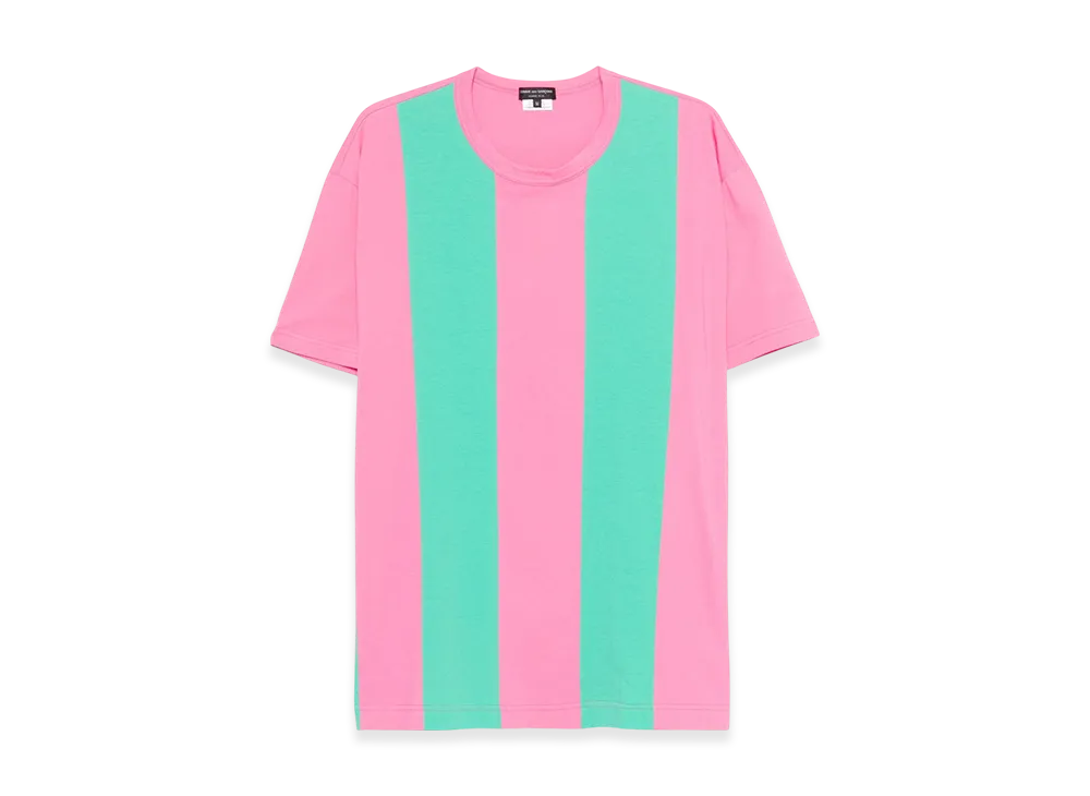 COMME des GARCONS HOMME PLUS Stripe Tee "Pink"