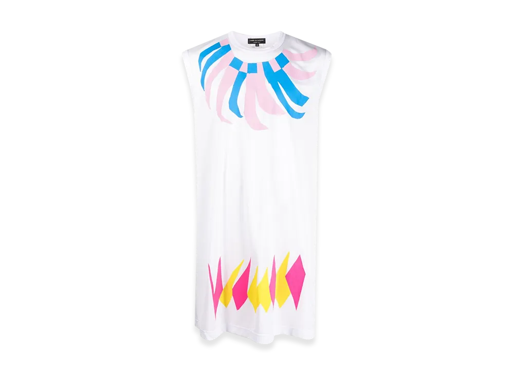 COMME des GARCONS HOMME PLUS Graphic Tank Top "White"