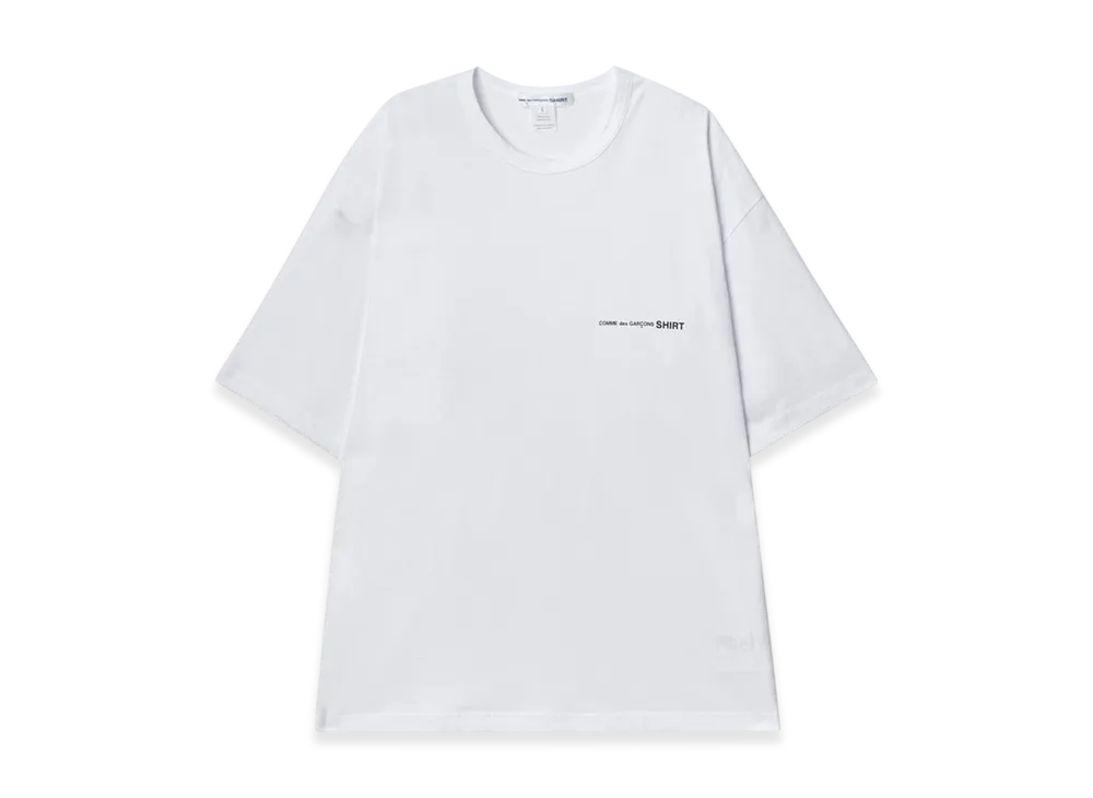 COMME des GARCONS SHIRT Oversized Fit Logo T-Shirt "White"