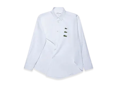 COMME des GARCONS SHIRT x LACOSTE Asymmetric Shirt "White"