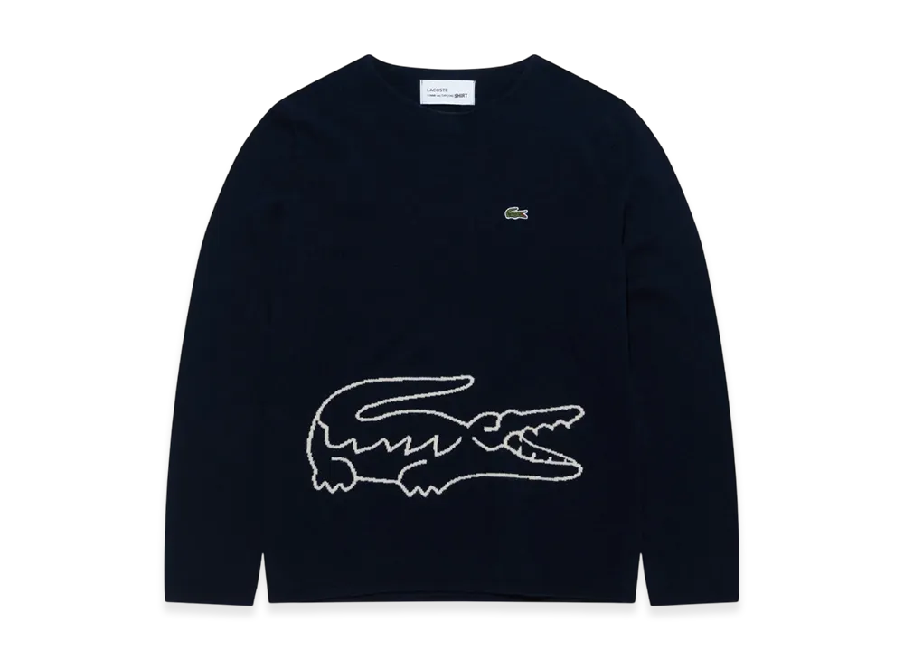 COMME des GARCONS SHIRT x LACOSTE Knit Sweater "Black"