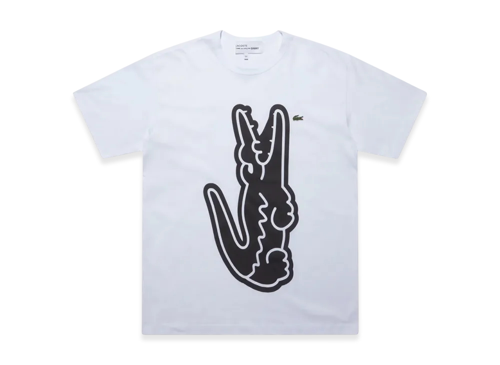 COMME des GARCONS SHIRT x LACOSTE Printed T-Shirt "White"