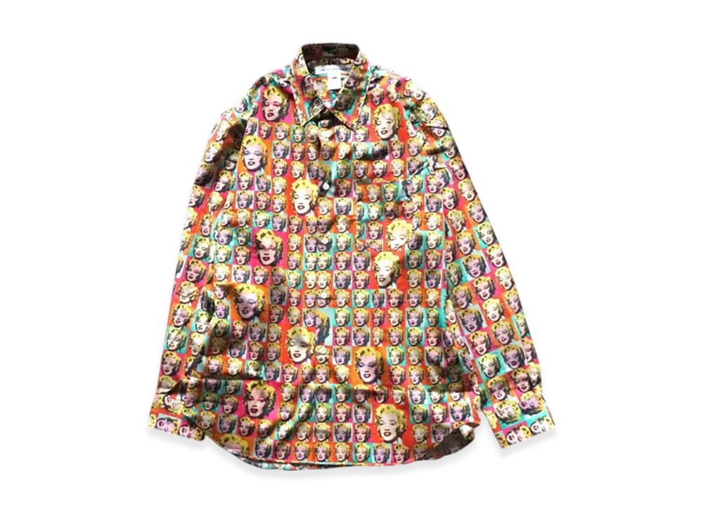 COMME des GARCONS SHIRT x Andy Warhol Over Print Shirt Marilyn Monroe "Print"