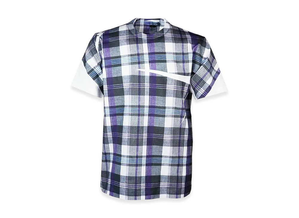 COMME des GARCONS SHIRT Check Digital Print A01 T-Shirt "White/Check"