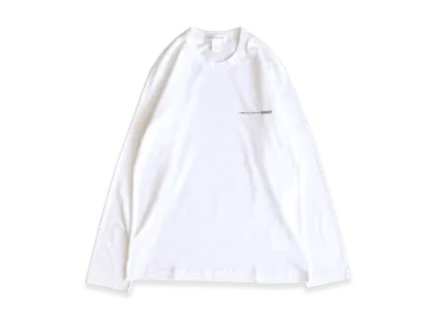 COMME des GARCONS SHIRT Cotton Jersey Plain With Printed CDG Shirt Logo On Chest "White"