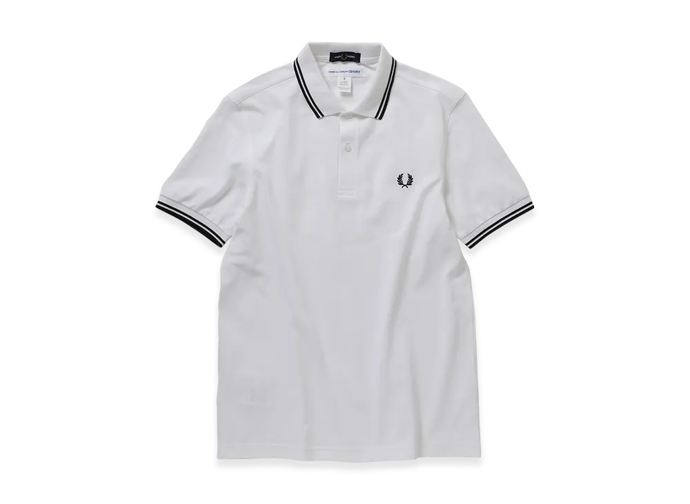 COMME des GARCONS SHIRT x FRED PERRY Strong Will "White"