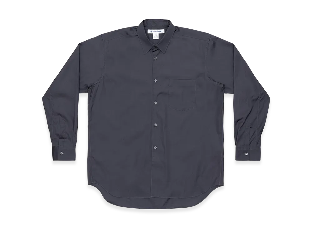 COMME des GARCONS SHIRT Cotton Poplin Plain 123/128Gr "Gray"