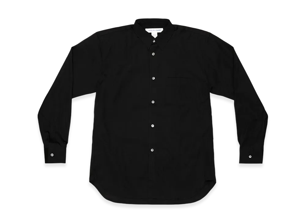 COMME des GARCONS SHIRT Cotton Poplin Plain "Black"