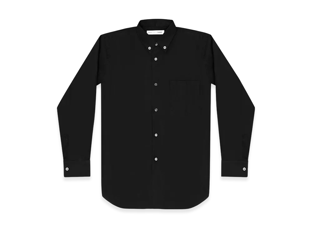 COMME des GARCONS SHIRT Cotton Poplin Plain "Black"