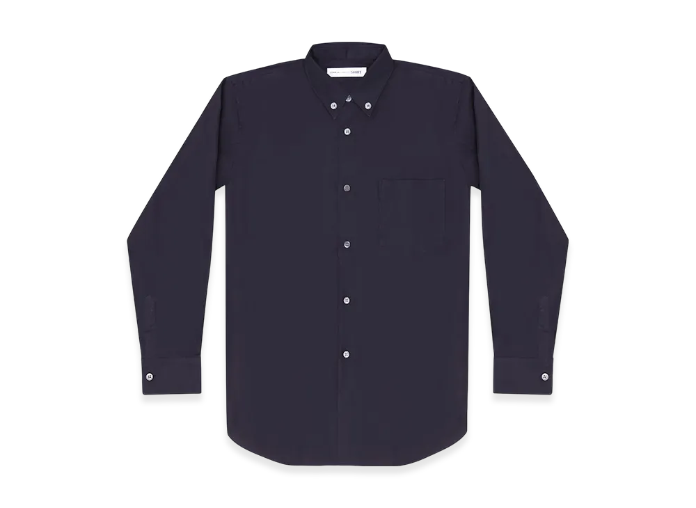 COMME des GARCONS SHIRT Cotton Poplin Plain "Navy"