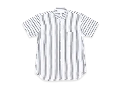 COMME des GARCONS SHIRT Yarn Dyed Cotton Stripe Poplin "White"