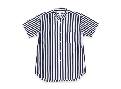 COMME des GARCONS SHIRT Yarn Dyed Cotton Stripe Poplin "Black"