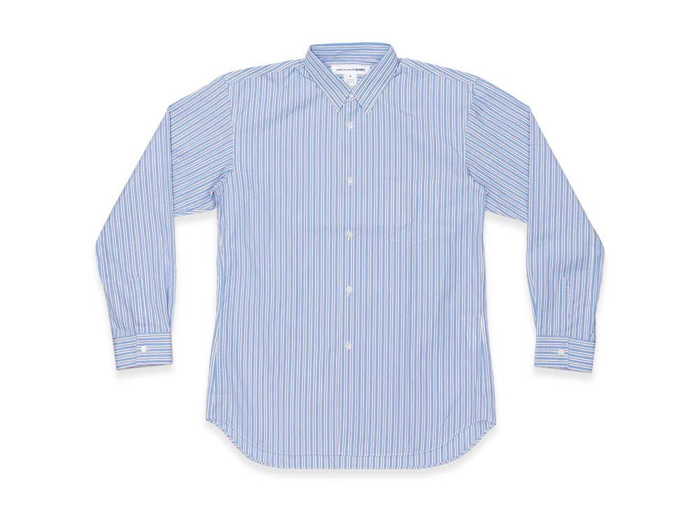 COMME des GARCONS SHIRT Yarn Dyed Cotton Stripe Poplin "Stripe"