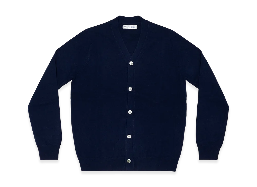 COMME des GARCONS SHIRT Cardigan V Neck "Navy"