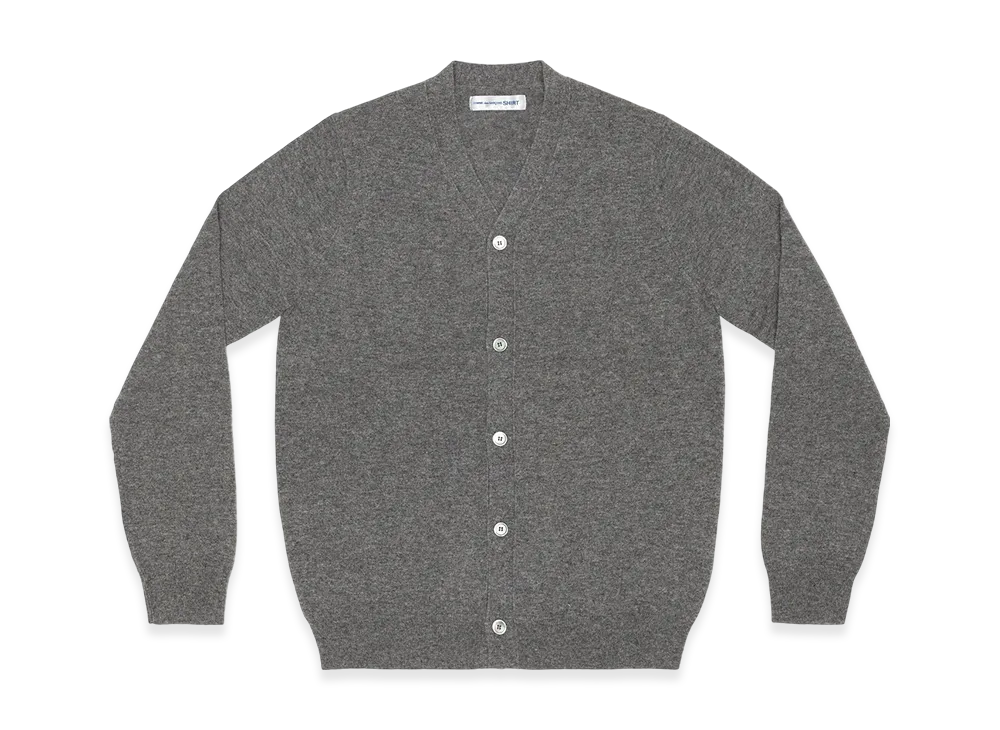 COMME des GARCONS SHIRT Cardigan V Neck "Top Grey"