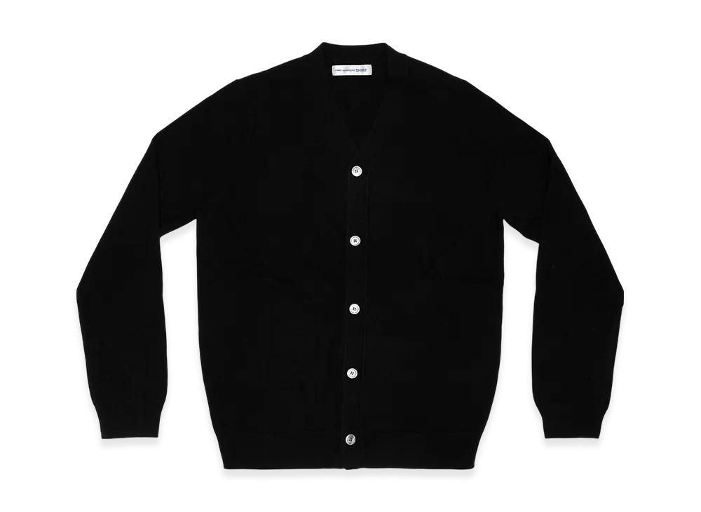 COMME des GARCONS SHIRT Cardigan V Neck "Black"