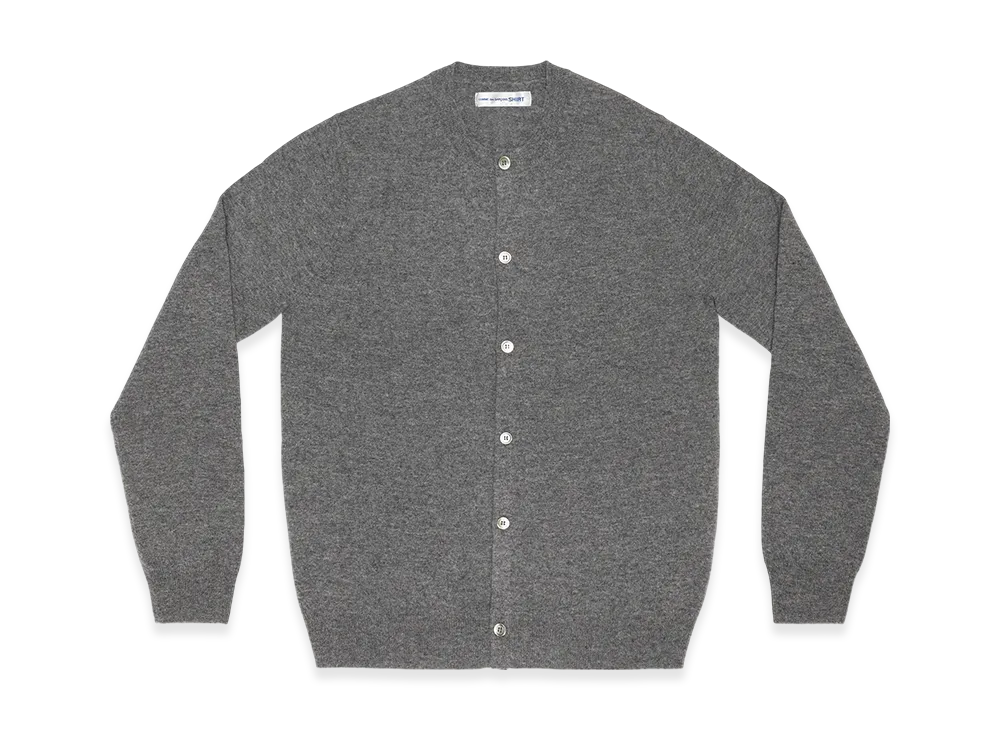 COMME des GARCONS SHIRT Cardigan Round Neck "Top Grey"