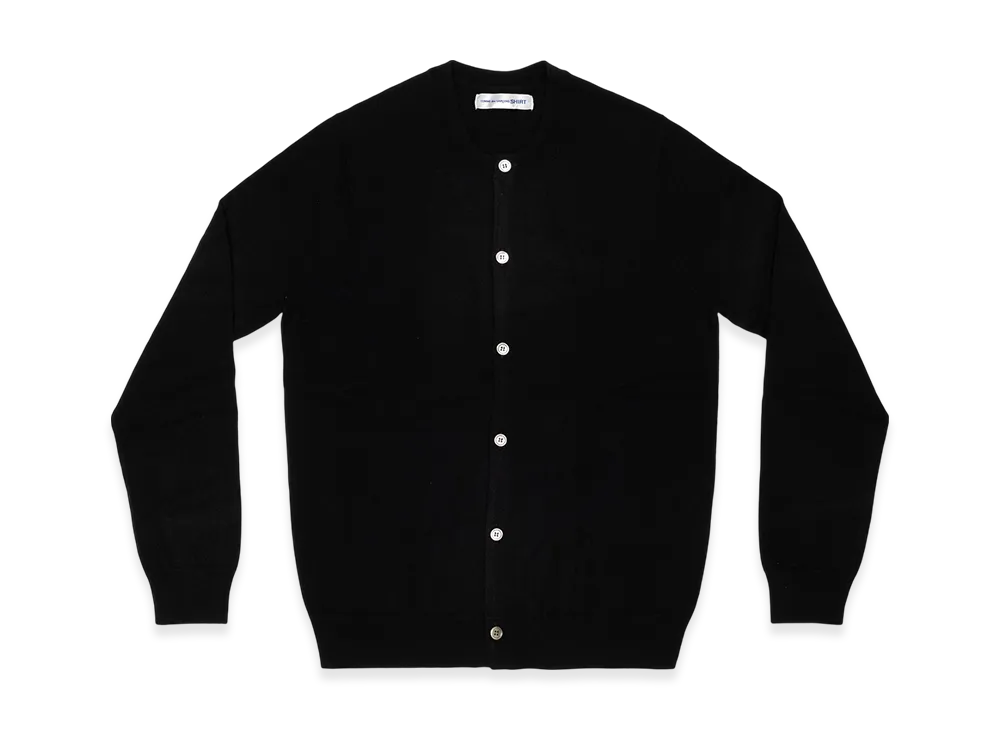 COMME des GARCONS SHIRT Cardigan Round Neck "Black"