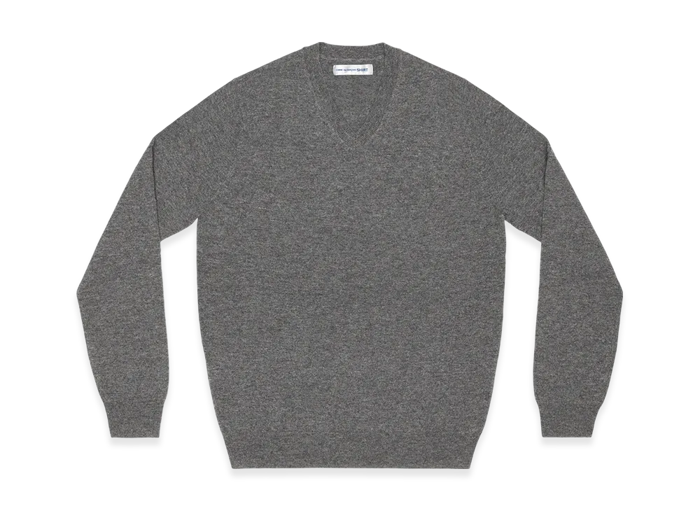 COMME des GARCONS SHIRT V Neck Pullover "Top Grey"