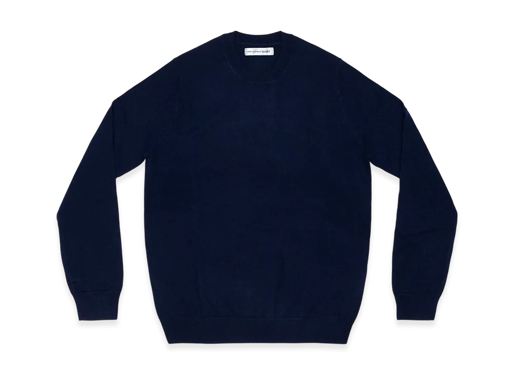 COMME des GARCONS SHIRT Round Neck Pullover "Navy"