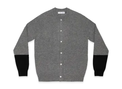 COMME des GARCONS SHIRT Cardigan Round Neck "Top Grey/Black"