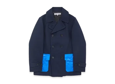 COMME des GARCONS SHIRT Double Breasted Coat "Navy"