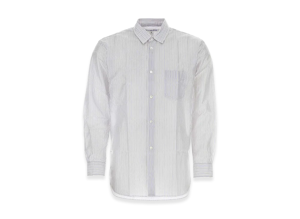 COMME des GARCONS SHIRT Embroidered Cupro Shirt "Light Blue"