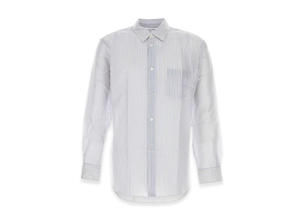 COMME des GARCONS SHIRT Embroidered Cupro Shirt "Light Blue"