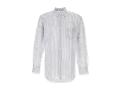 COMME des GARCONS SHIRT Embroidered Cupro Shirt "Light Blue"