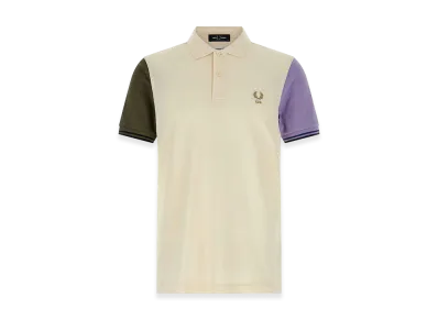 COMME des GARCONS SHIRT x Fred Perry Polo Shirt "White/Green/Purple"