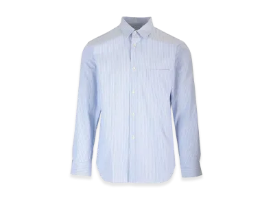 COMME des GARCONS SHIRT Striped Cotton Shirt "Light Blue"