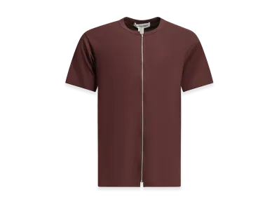 COMME des GARCONS SHIRT Zipper Crew Neck T-Shirt "Bordeaux"