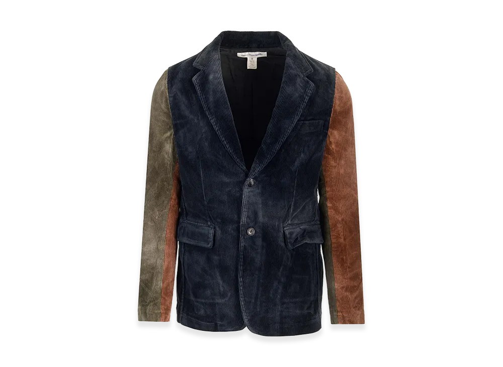 COMME des GARCONS SHIRT Corduroy Jacket "Navy/Multicolor"