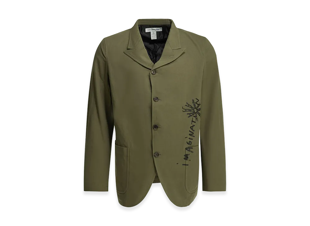 COMME des GARCONS SHIRT Printed Blazer "Green"