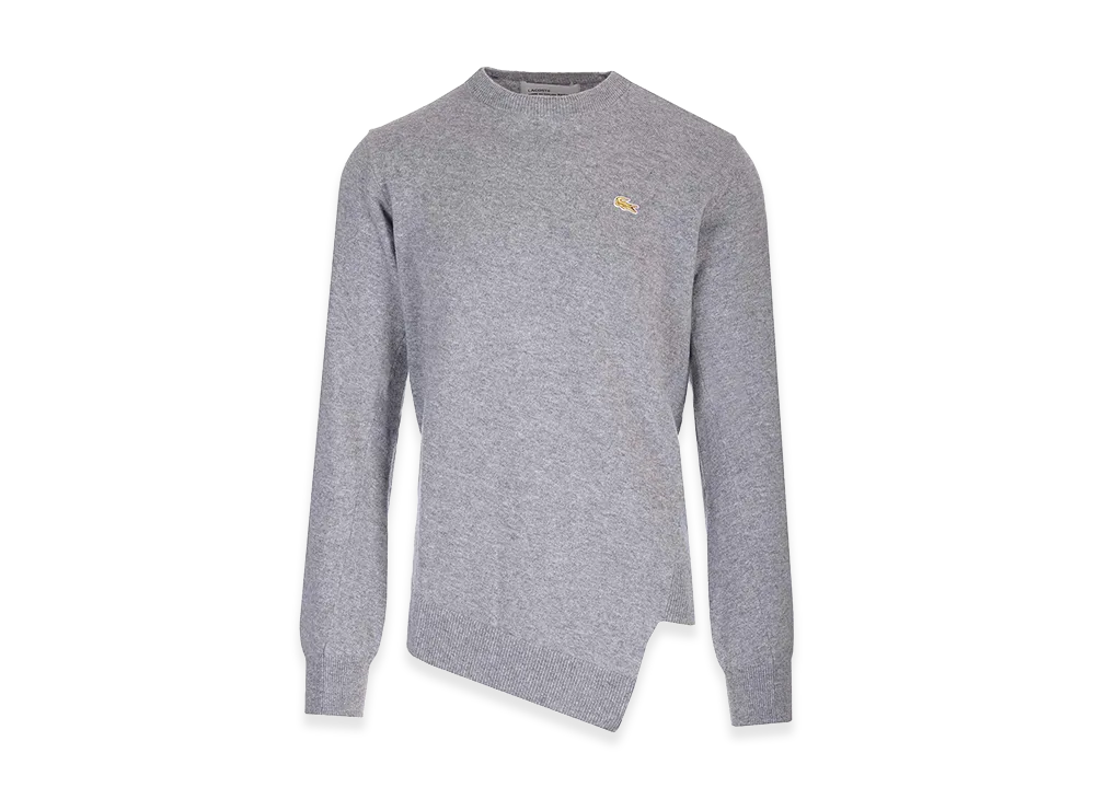 COMME des GARCONS SHIRT Asymmetric Lacoste Sweater "Gray"