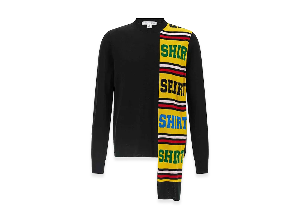 COMME des GARCONS SHIRT Intarsia Sweater "Black"