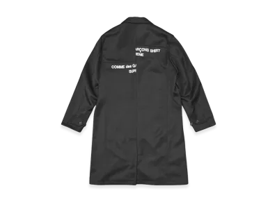 COMME des GARCONS SHIRT x Supreme 18AW Wool Blend Overcoat "Black"