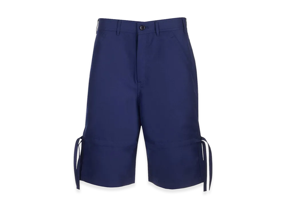 COMME des GARCONS SHIRT Twill Bermuda Shorts "Blue"