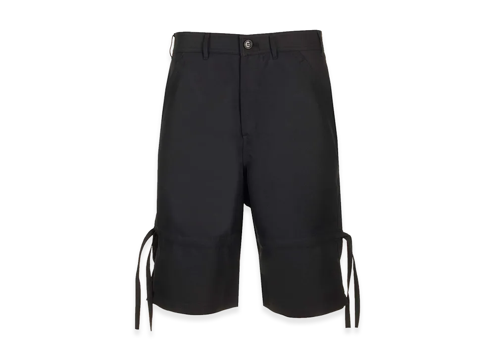COMME des GARCONS SHIRT Twill Bermuda Shorts "Black"