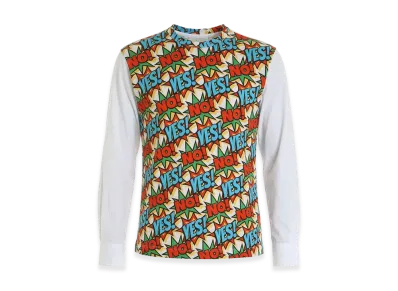 COMME des GARCONS SHIRT Comic Print T-Shirt With Cuffs "White"