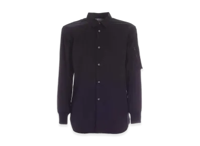 COMME des GARCONS SHIRT Knitted Cuffs Shirt "Black"