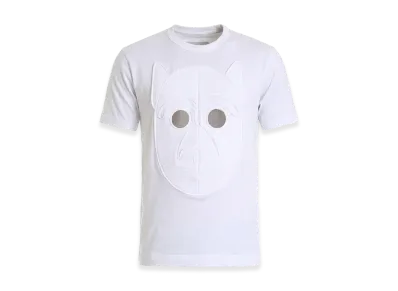 COMME des GARCONS SHIRT Mask T-Shirt In Pure Cotton "White"