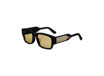 Dior Christian Dior Label S2U Rectangular Sunglasses "Black/Transparent Yellow"