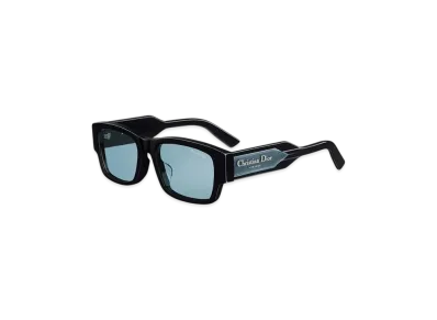 Dior Christian Dior Label S2U Rectangular Sunglasses "Black/Transparent Blue"