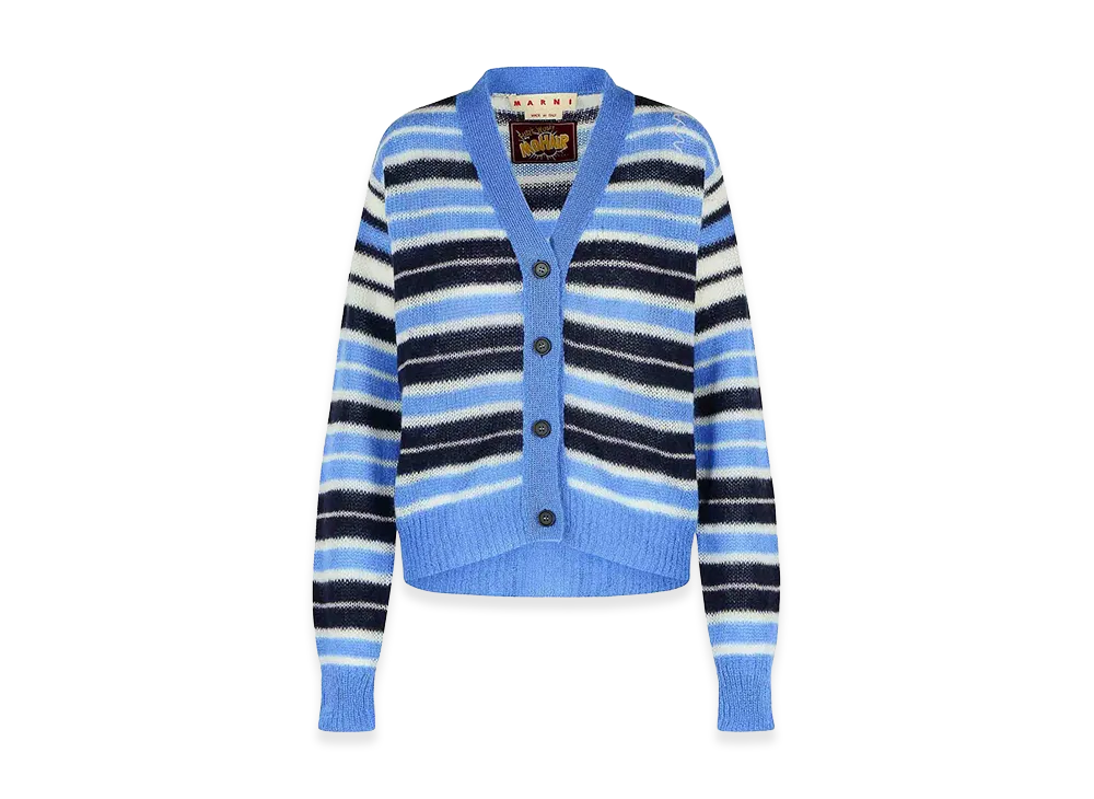 MARNI Women's Multicolor Mohair Blend Cardigan "Multicolor"
