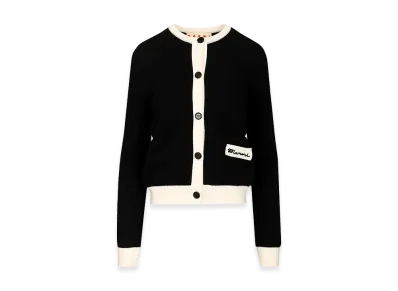 MARNI Women's Crew Neck Cardigan "Black"