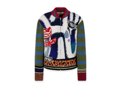 MARNI x Olaolu Slawn x Soldier Boyfriend Wool Cardigan "Ocean"